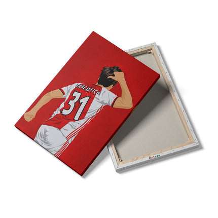 Canvas schilderij details Nicolás Tagliafico bij Ajax 
