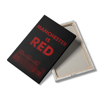 Canvas schilderij details Manchester is RED - Manchester United