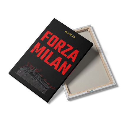 Canvas schilderij details AC Milan Forza Milan 