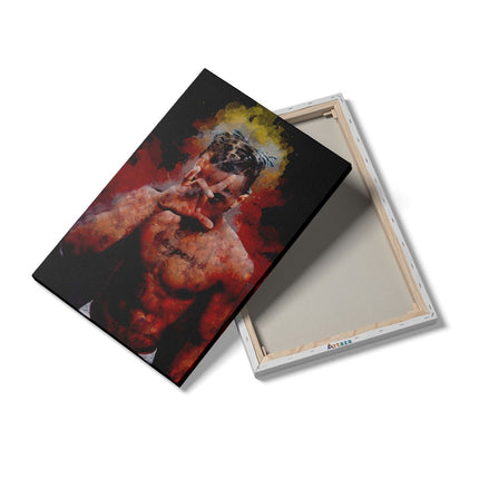 Canvas schilderij details XXXTentacion op Verf
