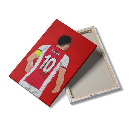 Canvas schilderij details Getekende Dušan Tadić bij Ajax