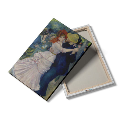 Canvas schilderij details Dans in Bougival - Pierre-Auguste Renoir