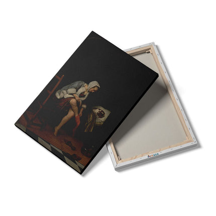 Canvas schilderij details Het Toilet - Jan Steen