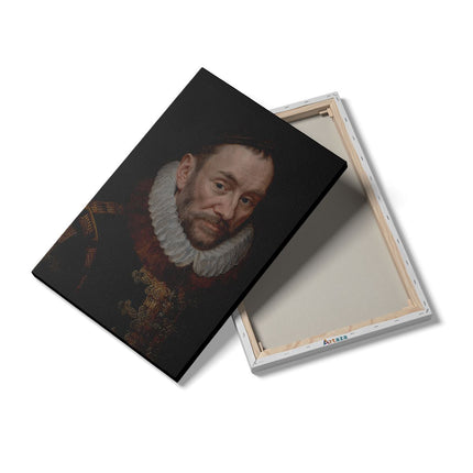 Canvas schilderij details Portret van Willem I - Prins van Oranje - Adriaen Thomasz Key