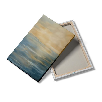 Canvas schilderij details Kunstwerk van een Zonsondergang boven de Oceaan