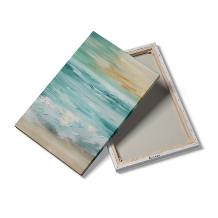 Canvas schilderij details Kunstwerk van de Oceaan bij Zonsondergang
