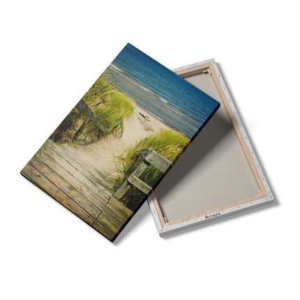 Canvas schilderij details Strandpad