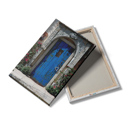 Canvas schilderij details Oude Deur met Ornament