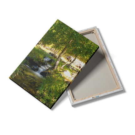 Canvas schilderij details Groene Beek
