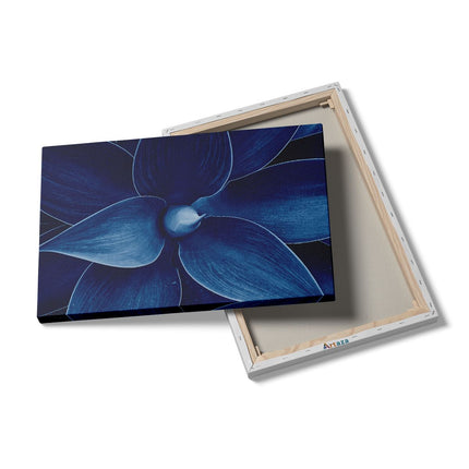Canvas schilderij details Blauwe Agave Plant - Bloem