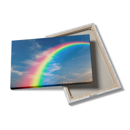 Canvas schilderij details Regenboog