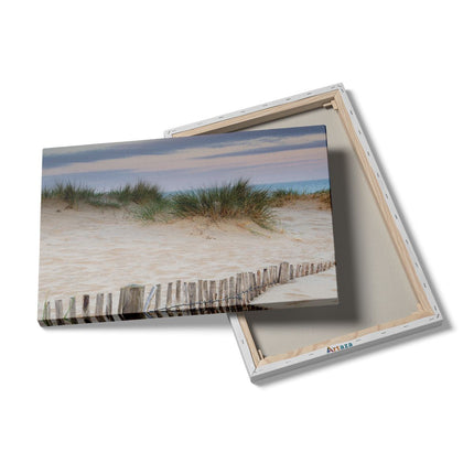 Canvas schilderij details Zand Duinen aan het Strand 