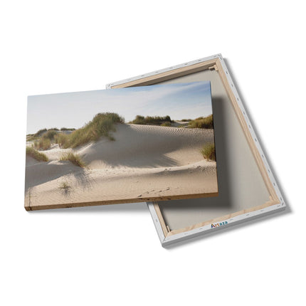Canvas schilderij details Zand Duinen aan het Strand
