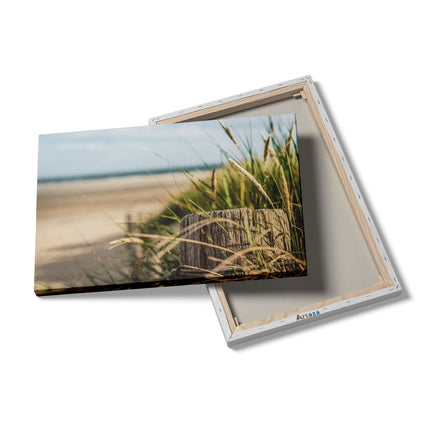 Canvas schilderij details Strand en Zee op Achtergrond