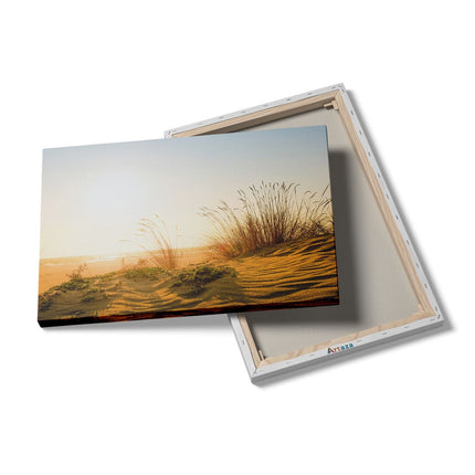 Canvas schilderij details Duinen met Zon