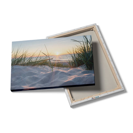 Canvas schilderij details Duinen met Strand en Zee