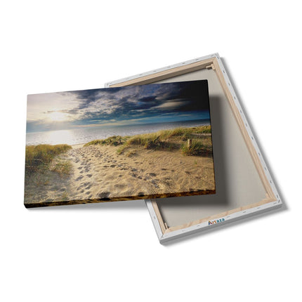 Canvas schilderij details Duinen met Zee