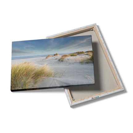 Canvas schilderij details Groot Strand met Zee