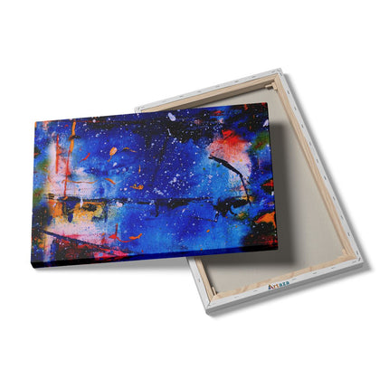 Canvas schilderij details Abstracte Kunst - Verschillende Kleuren