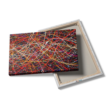 Canvas schilderij details Abstracte Kunst - Hand Getekend