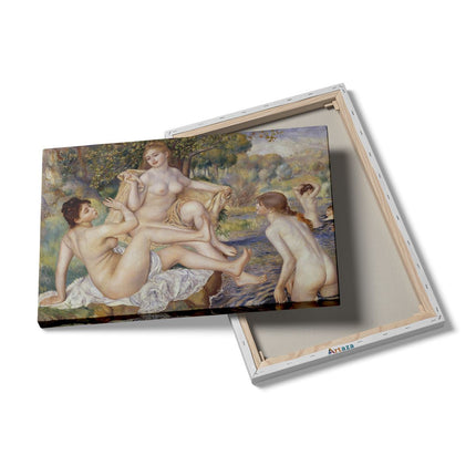 Canvas schilderij details De Grote Baadsters - Pierre-Auguste Renoir