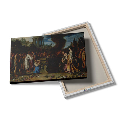 Canvas schilderij details De Offerstrijd tussen Orestes en Pylades - Pieter Lastman