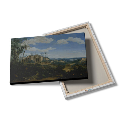 Canvas schilderij details Gezicht op Olinda, Brazilië - Frans Jansz. Post