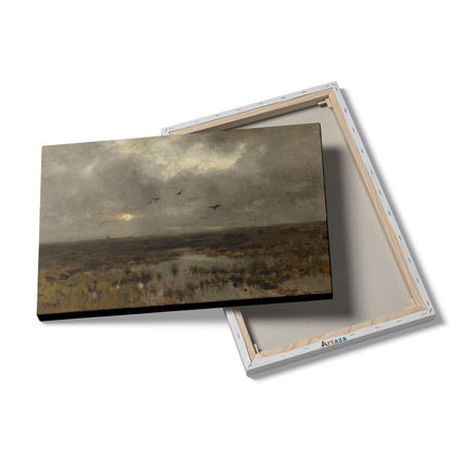 Canvas schilderij details Het Moeras - Anton Mauve
