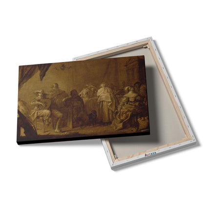 Canvas schilderij details Musicerend Gezelschap - Adriaen Pietersz. van de Venne
