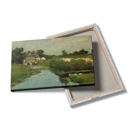 Canvas schilderij details Zomerdag - Johan Hendrik Weissenbruch