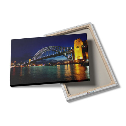 Canvas schilderij details Brug Sydney