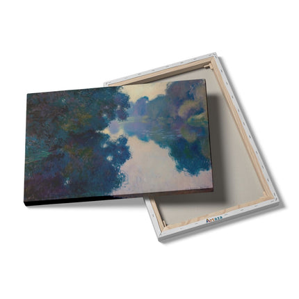Canvas schilderij details Kunstwerk van een Rivier en Bomen