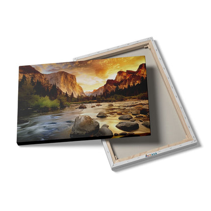 Canvas schilderij details Yosemite Nationaal Park