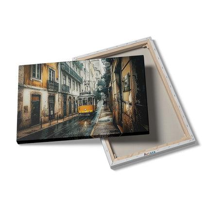 Canvas schilderij details Lissabon