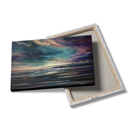 Canvas schilderij details Kunstwerk van een Walvis in de Oceaan