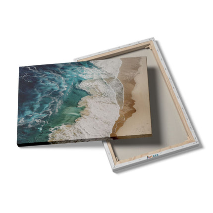 Canvas schilderij details Strand met Golven en Zand