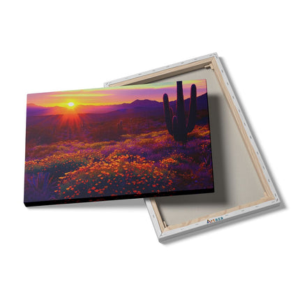 Canvas schilderij details Saguaro-Cactus