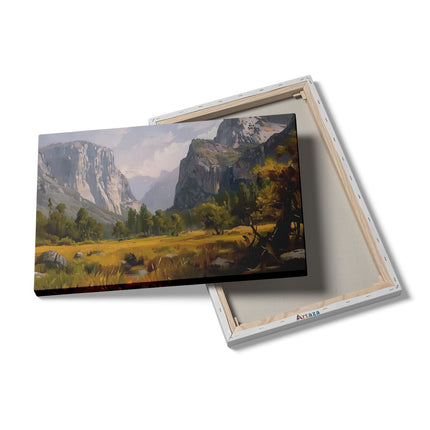 Canvas schilderij details Kunstwerk van Yosemitevallei