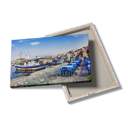 Canvas schilderij details Chalki Eiland
