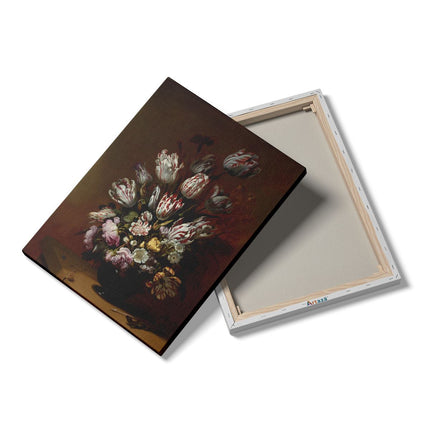 Canvas Schilderij Details Stilleven met Bloemen - Hans Bollongier