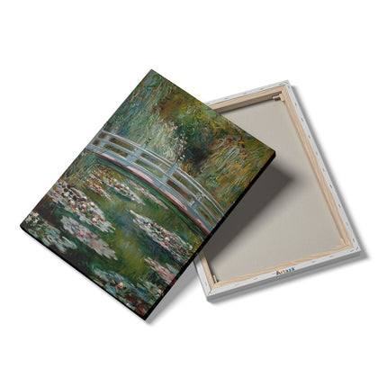 Canvas Schilderij Details Claude Monet Kunstwerk - Waterleliebrug door Claude Monet