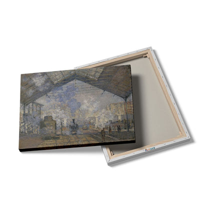 Canvas Schilderij Details Het Station van Saint-Lazare - Claude Monet