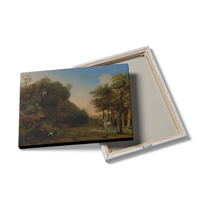 Canvas Schilderij Details Orpheus en de Dieren - Paulus Potter