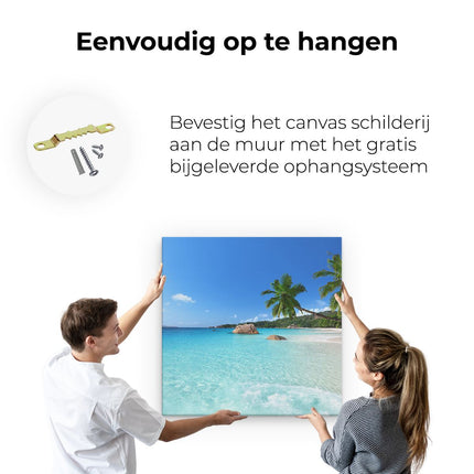Canvas schilderij ophangen Tropisch Strand En Zee 