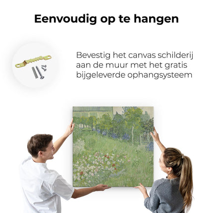 Canvas schilderij ophangen De Tuin van Daubigny - Vincent van Gogh