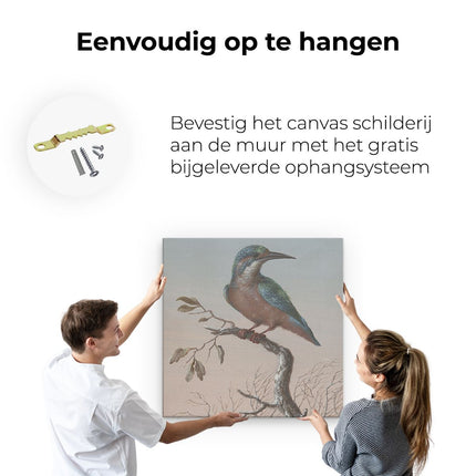 Canvas schilderij ophangen IJsvogel - Barbara Regina Dietzsch