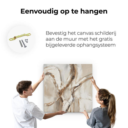 Canvas schilderij ophangen Abstract Kunstwerk van een Boom