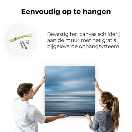 Canvas schilderij ophangen Wazig Beeld van de Oceaan