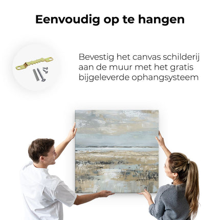 Canvas schilderij ophangen Abstract Kunstwerk van een Landschap