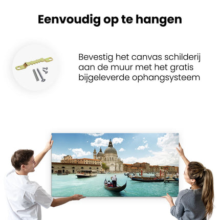 Canvas schilderij ophangen Basiliek San Marco in Venetië op het Water